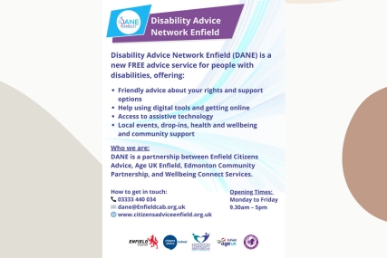 New 9-Year Disability Support from Enfield Citizens Advice