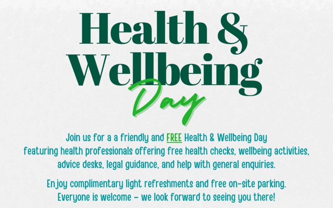 FREE Health & Wellbeing Day on the 13th September